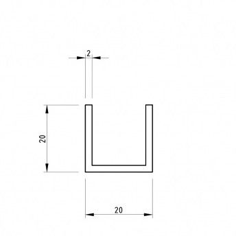 U-profiel | Aluminium