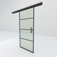 Steel look schuifdeur | Slim 4