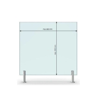 virus preventiescherm - op verhoogde klem