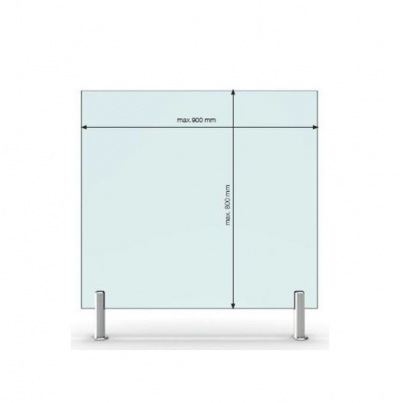 virus preventiescherm - op verhoogde klem