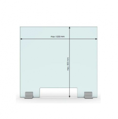 virus preventiescherm - met klemmen