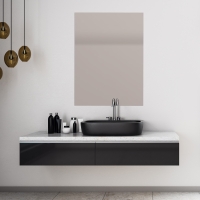 Spiegel rechthoek op maat | Brons