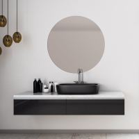 Spiegel rond op maat | Brons