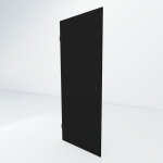 Glazen douchedeur XL | Zwart