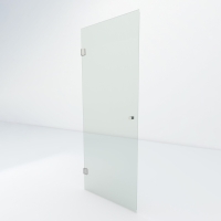 Glazen douchedeur XL | Chroom