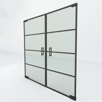 Dubbele steel look taatsdeur | Slim 4