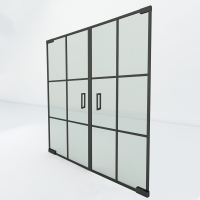 Dubbele steel look taatsdeur | Slim 6