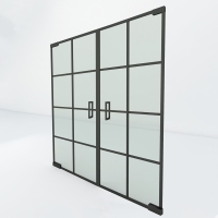 Dubbele steel look taatsdeur | Slim 8