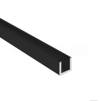 U-profiel | Zwart