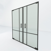 Dubbele steel look taatsdeur | Slim 9