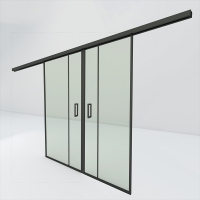 Dubbele steel look schuifdeur | Slim 2