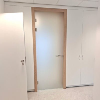Glazen binnendeur XL | RVS