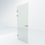 Glazen binnendeur XL | Zilver