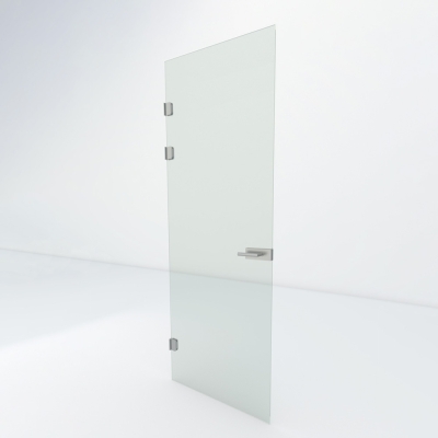 Glazen binnendeur XL | Zilver