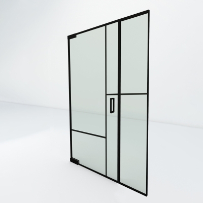 Steel look taatsdeur met zijpaneel | Flux
