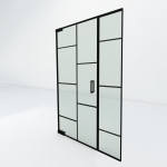 Steel look taatsdeur met zijpaneel | Flux