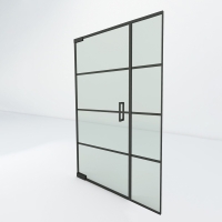 Steel look taatsdeur met zijpaneel | Slim 4