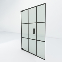 Steel look taatsdeur met zijpaneel | Slim 6