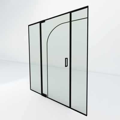 Steel look taatsdeur met zijpaneel | Organic