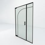 Steel look taatsdeur met zijpaneel | Organic