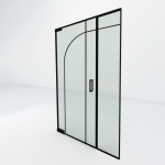 Steel look taatsdeur met zijpaneel | Organic