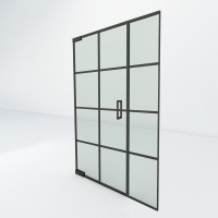 Steel look taatsdeur met zijpaneel | Slim 8