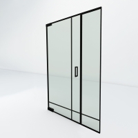 Steel look taatsdeur met zijpaneel | Trend
