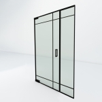 Steel look taatsdeur met zijpaneel | Trend