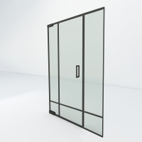 Steel look taatsdeur met zijpaneel | Slim 9