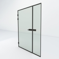 Steel look binnendeur met zijpaneel | Slim 1