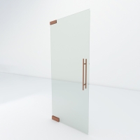 Glazen taatsdeur | Koper