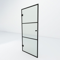 Steel look douchedeur | Slim 3