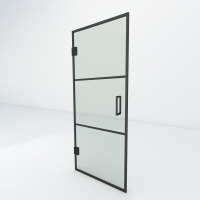 Steel look pendeldeur | Slim 3