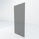 Glazen douchedeur | Koper