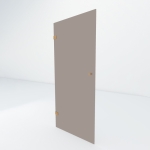 Glazen douchedeur | Koper