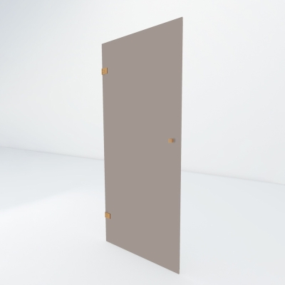 Glazen douchedeur | Koper