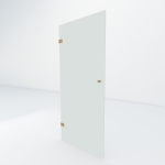 Glazen douchedeur | Koper