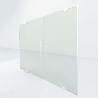 Dubbele taatsdeur met zijpaneel | Wit