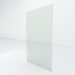 Glazen douchedeur met zijpaneel | Wit