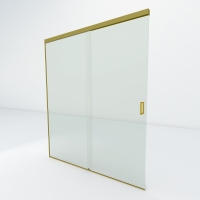 Glazen douche schuifdeur | Goud
