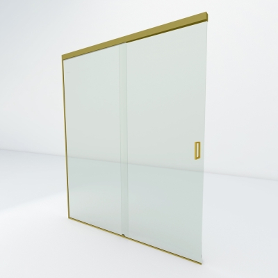 Glazen douche schuifdeur | Goud